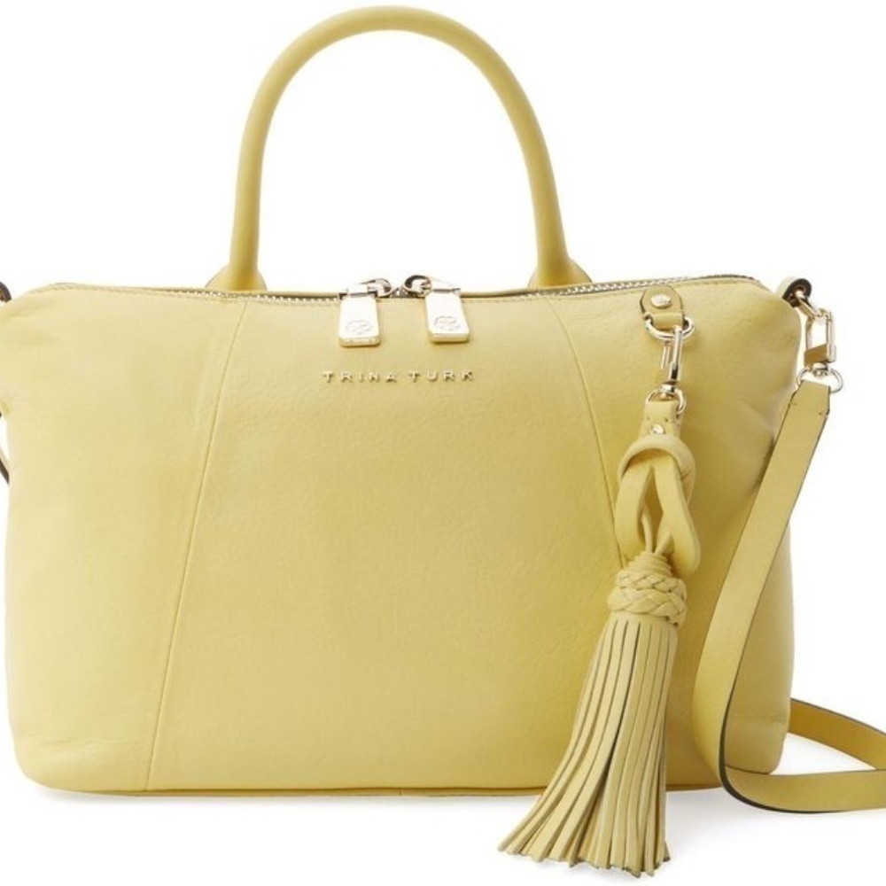 Trina Turk Yellow Saratoga Satchel 🔴